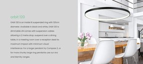Lustra LED suspendata Orbit 120cm