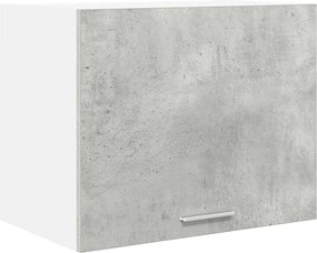 vidaXL Dulap suspendat Gri beton și Alb 50 x 31 x 40 cm Lemn compozit