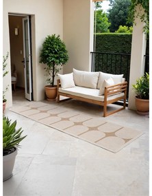 Covor tip traversă pentru interior și exterior bej/fildeș 80x250 cm Duet Bowen – NORTHRUGS