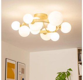 Lustră LED aplicată Brilagi MILLA 10xG9/3W/230V auriu/alb