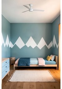 Ventilator LED dimabil FARO 34295WT-1TW RUDDER S 18W/230V alb/bej d. 106 cm WT + telecomandă