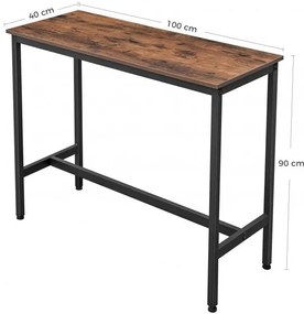 Masa Bar Vintage Maro Rustic, 100 Cm