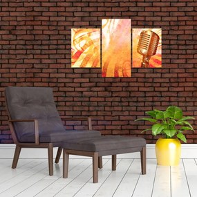 Tablou - Microfon retro (90x60 cm)