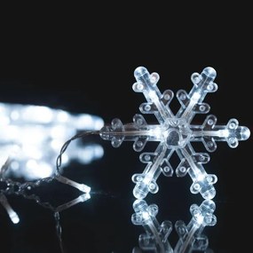 Perdea LED de exterior pentru Crăciun, 224 LED, 3,5 x 0,75 m, IP44, alb rece