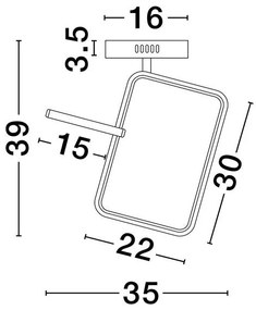 Plafoniera LED design modern IMAR