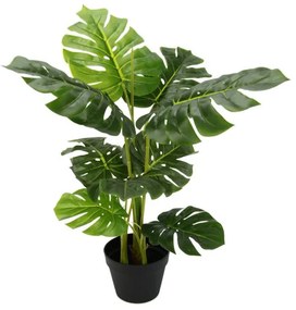 Planta artificiala Philodendron, plastic, verde, 70 x 34 x 34 cm