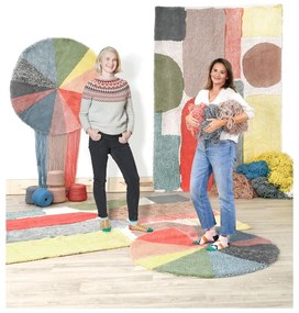 Covor pentru copii lavabil/țesut manual din lână ø120 cm Pie Chart – Lorena Canals