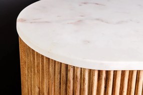 Comoda lemn de mango, marmura alba TRES CHIC 70cm