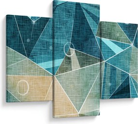 Tablou - Abstract turcoaz (90x60 cm)