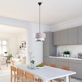 Lustră gri/argintie cu abajur textil ø 30 cm Cake – Opviq lights