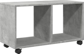 vidaXL Dulap cu roți, gri beton, 72x33x42,5 cm, lemn prelucrat