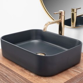 Lavoar Belinda ceramica sanitara Negru Mat – 46 cm