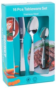 Set tacamuri 16 piese - 4 x furculite, cutite, linguri, lingurite - Baker s Secret