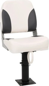 vidaXL Set 1 scaun pliabil de barcă, spătar mic/centură fixare