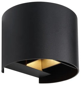 Aplică LED de exterior VERONIKA 2xLED/3W/230V IP44 negru Globo 34168RB