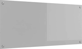 vidaXL Panou de bucătărie Gri deschis 110 x 50 cm sticlă securizată