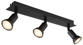 Plafoniera 3L design modern Drew negru