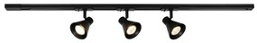Set, Sina 1 metru Nordlux Link cu 3 Spoturi directionabil Eik negru