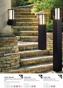 Stalp de iluminat exterior IP44 Avenue H-45cm