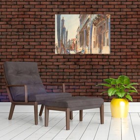 Tablou - John Singer Sargent, Gondola Moorings on the Grand Canal, reproducere (70x50 cm)