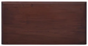 Dulap cu sertare, maro clasic, lemn masiv de mahon classical brown
