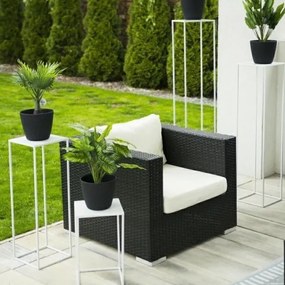 Suport pentru flori 70x24 cm, alb