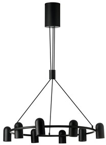 Lustra suspendata stil modern VIVI 8 negru