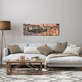 Tablou - Gravina în Puglia, Italia (cu ceas) (90x30 cm)