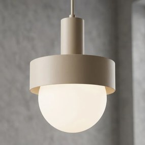 Pendul pe cablu CANAN 1xE27/15W/230V Ø 20 cm bej