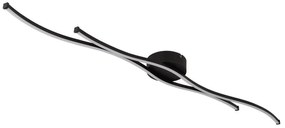 Plafoniera LED aluminiu negru mat BOYD