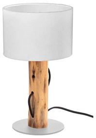 Veioza/Lampa de masa design natural lemn NORIN