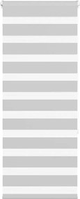 vidaXL Jaluzea tip zebra gri deschis lățime țesătură 60,9 cm poliester