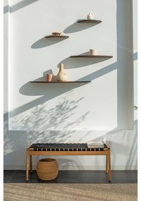 Raft maro din lemn de stejar 70 cm Mu – Gazzda