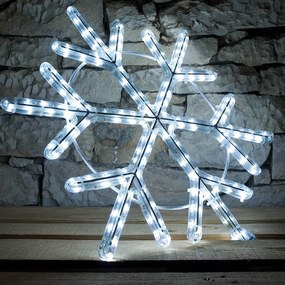 decoLED LED motiv luminos - fulg de nea, alb rece