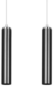 Lustra moderna cu pendule tip spot stil minimalist LUNA 2 negru