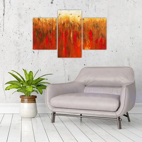 Tablou cu abstracție pictată (90x60 cm)