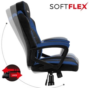 Fotoliu gaming Fusion 2.5 (negru + albastru). 1087463