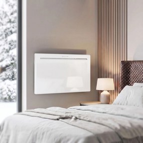 HOMCOM Convector Electric 1500 W, de Perete și Podea, Compatibil Alexa și Google Home, Alb | Aosom Romania