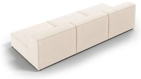Canapea crem cu tapițerie din catifea 240 cm Jodie – Micadoni Home