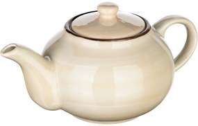 Ceainic din ceramică Banquet PALAS, 0,9 l, crem
