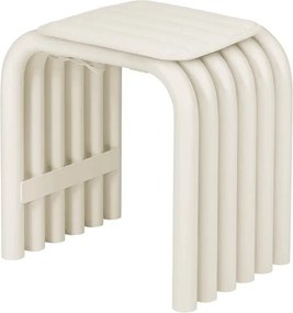 Scaun de grădină bej din metal Nokk – noo.ma