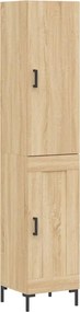 vidaXL Dulap înalt, stejar sonoma, 34,5x34x180 cm, lemn prelucrat