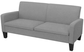 vidaXL Canapea cu 3 locuri, 180 x 65 x 76 cm, gri deschis