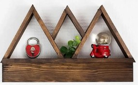 Raft de perete din lemn , Homs, natural, 42 x 25 x 6 cm