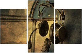 Tablou - Căști de avion de epocă (90x60 cm)