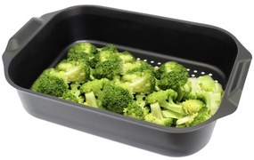 Elo 89940 Tavă de copt cu capac din sticlă șimâner aromatic Duo Vital 40 x 26 cm