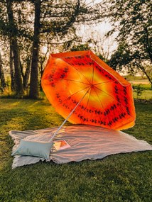Umbrela de soare portocaliu-rosu, GLEAM 180 cm
