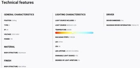 Spot LED incastrabil TULIPA White recessed downlight 7W 36° 4000K CRI90 dali IP44