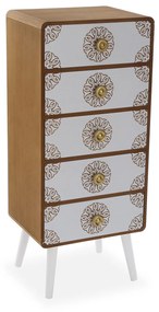 Comoda cu 5 sertare din lemn 85X38X48