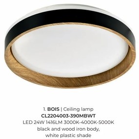 Plafoniera LED design modern BOIS 39cm